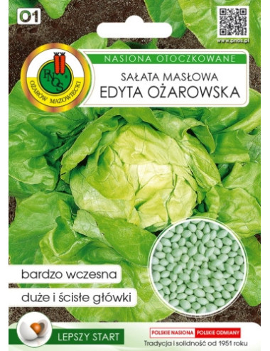 SAŁATA GŁOWIASTA MASŁOWA EDYTA OŻAROWSKA 100z OT.,.